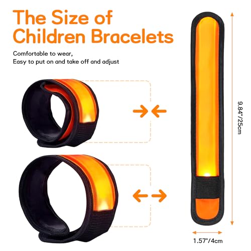 6 Stück LED Armbänder, LED Leuchtarmbänder, grüne LED Armbänder, Kinder grün - Bild 30 von 43