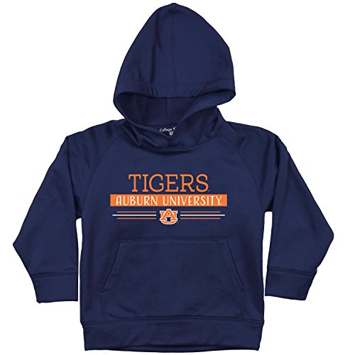 College Kids NCAA Auburn Tigers Toddler Active Poly Hood, 3 Tall, Navy