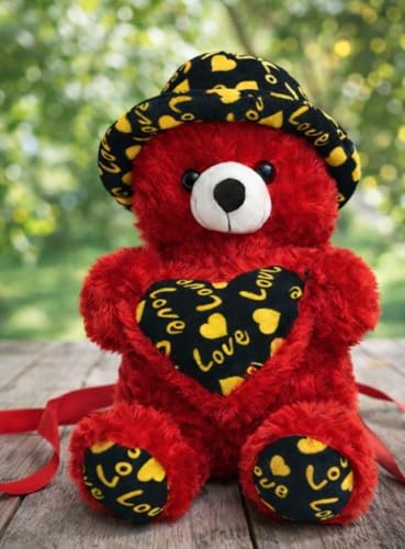 Image of 78 cm Large Cute Teddy Bear with Heart - Soft Stuffed Toy for Kids, Girlfriend, Birthday & Valentine Gift