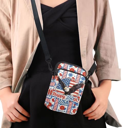 Image of Hawaiian Tribal Small Crossbody Bags for Women Cell Phone Bag Purse, Sea Turtle Zipper Sling Purses Shoulder Bag