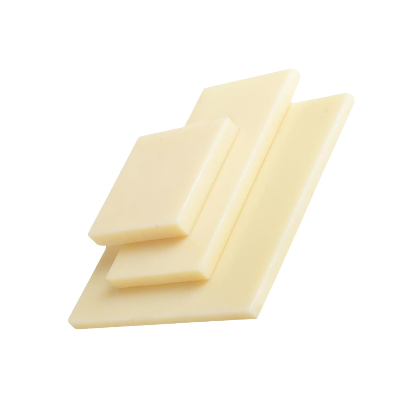 PBWERIGL Flexible Plastic Sheets, ABS Plastic Sheet Beige 200x200mm 1mm-10mm For DIY And Industrial Model Processing(1MM)