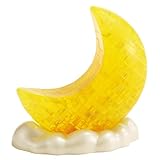 Bepuzzled Original 3D Crystal Puzzle - Moon - Fun yet challenging brain teaser that will test your skills and imagination, For Ages 12+