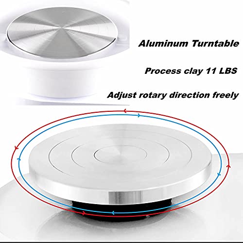 Narra Electric Potter's Wheel 25Cm 350W Ceramic Pottery Wheels Heavy Duty Pottery Forming Machine For Beginner Diy With Foot Pedal And Clay Tools At Home School Pottery Studios #TOP1