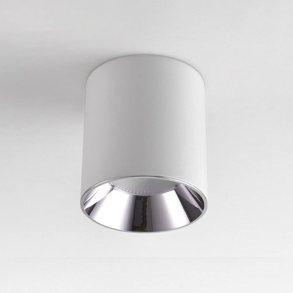 Downlight 15W plafond spot lumiere orientable cylindre alumi 3000K pour corridor