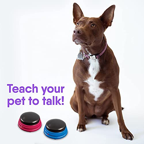 Talking Pet Starter Set, Recordable Buttons for Dogs, Talking Dog Buttons, Teach Your Dog to Talk, Multicolor (Тwo Рack)