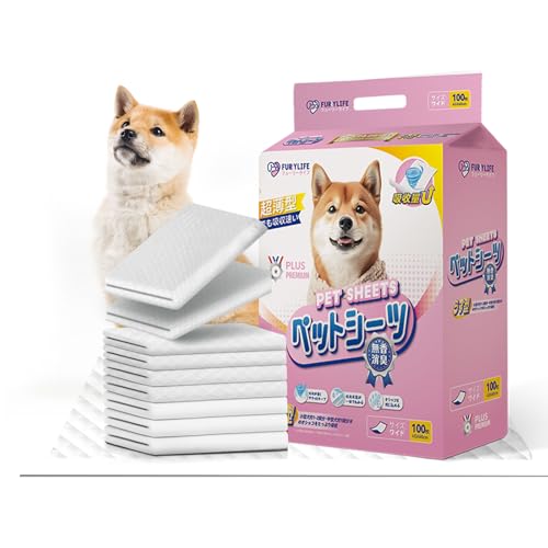 Furrylife ペットシーツ 薄型 60×45cm 100枚入り ワイドサイズ 使い捨てタイプ（Amazon）
