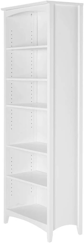 Camaflexi Shaker Style Bookcase, 72", White 72" White