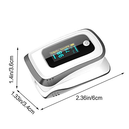 Fingertip_Pulse_Oximeter, Fingertip Blood Oxygen Saturation Monitor(Sp_O2) PR_PI Heart-Rate Monitor, Portable Digital Reading LED Screen Display