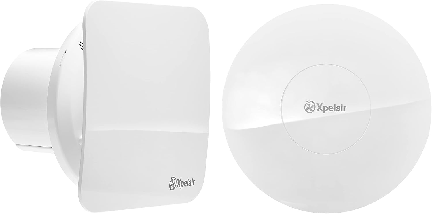 Xpelair C4tsr Simply Silent "Contour" Intermittent Extract Fan, Timer - Round & Square Pack 5011139078346