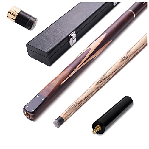Queue De Billard Professionnel Francais, Faites à La Main, Queues De Snooker Bois, 3/4 Articulée, 58 Pouces 19 Oz, Canne De Billard Set Etui Rigide Correspondant Cover