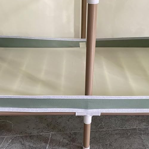 Organizador portátil para armario, solución de almacenamiento que ahorra espacio con cubierta, barras colgantes y estantes para organización del hogar