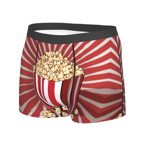 Popcorn Print Mens Underwear,Boxer Briefs for Men Pack, Mens Boxer Briefs2