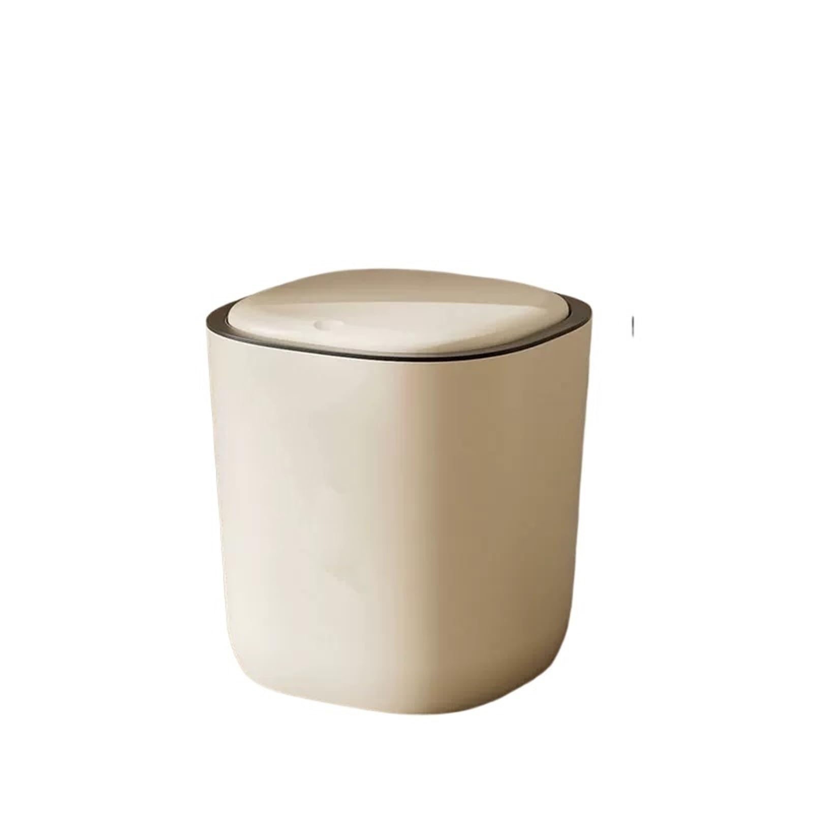 V2t9R4m7 Waste Bin Large Capacity Household Trash Can With Lid For Living Room Bathroom And Kitchen Trash Can(Small)