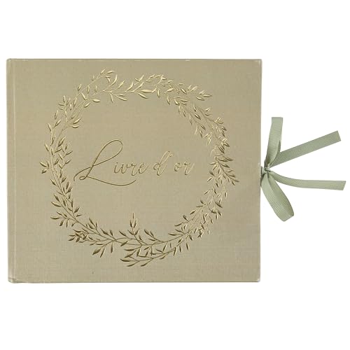 Artifetes Libro degli ospiti Cartone 68P Bellissimi BRINS 22 x 19 cm, Salvia