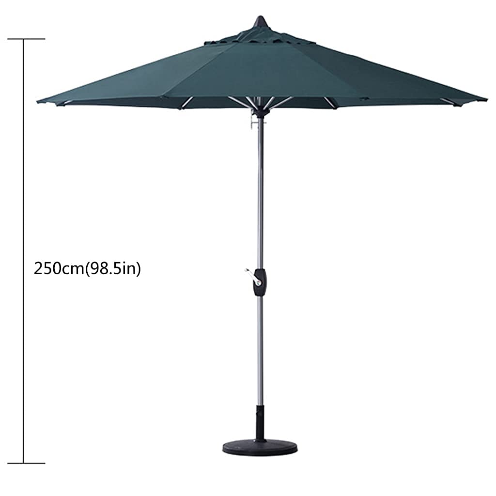 Parasol zewnętrzny, 250 cm Ochrona przed słońcem Wodoodporny słupek aluminiowy Parasol przeciwsłoneczny z korbą, Parasol ogrodowy na parasole Patio Beach Pool good
