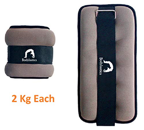 Image of Bodylastics Ankle & Wrist Weights Pair for Legs & Arms, Neoprene Adjustable Strap for Men & Women, Soft & Durable for Fitness, Walking, Jogging, Aerobics, Gym & Strength Training