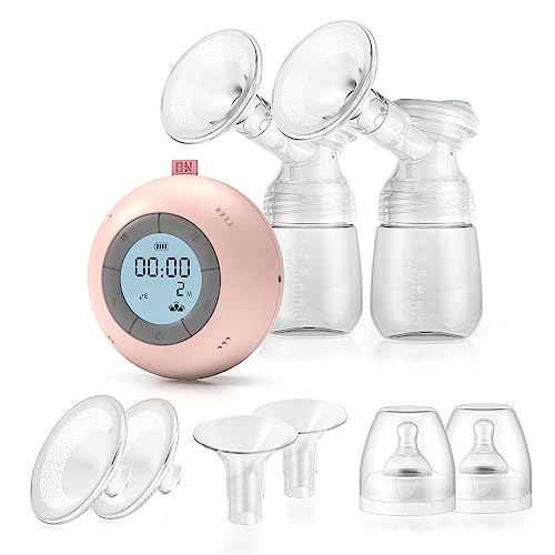 Image of Breast Pump, BabyKing Electric Breast Pump with 3 Modes & 15 Levels, Pain Free Strong Suction Power, Ultra-Quiet Rechargeable for Travel & Home