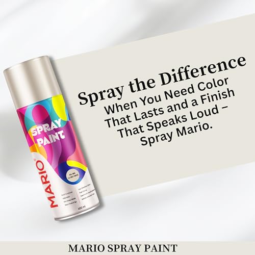 Image of Mario Spray Paint - RAL 7035 Light Grey (400ml) | Light Grey Spray Paint for Automotive, Furniture, Walls & DIY Projects
