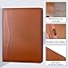 Padfolio Portfolio Organizer Legal Pad Holder Padfolio Folder Leather Portfolio Storage Clipboard Notepad with Cover for Letter Size A4 Writing Pad for Business and School Office