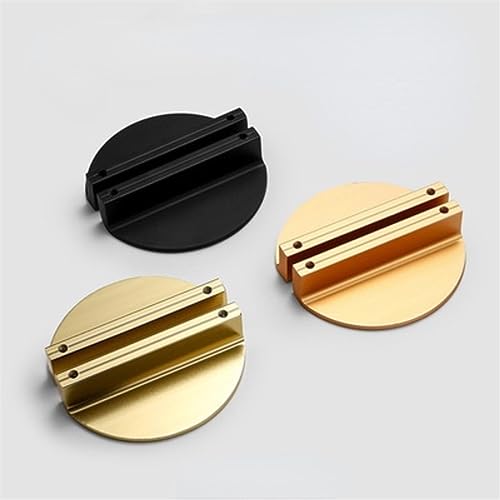 Tirador de puerta WouND semicircular moderno dorado de 80mm 7