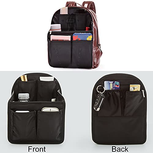 Hoyofo Mini Backpack Organizer Insert Small Bag Divider For Rucksack Purse Lightweight Nylon Shoulder Bag Organizer Insert, Flamingo #TOP4