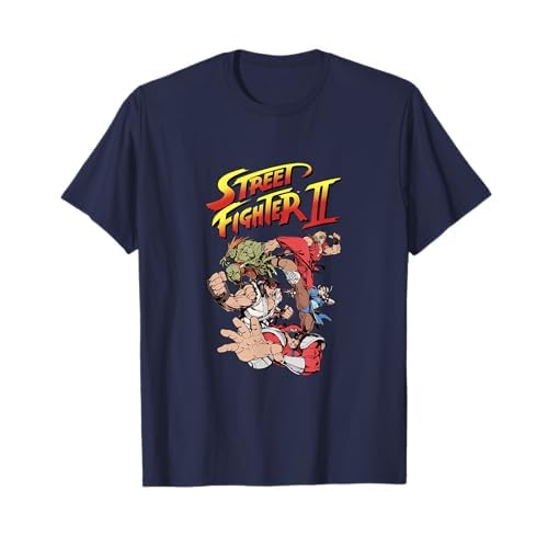 Street Fighter Heroes Retro Gaming Group Grafik PAPL2653 T-Shirt