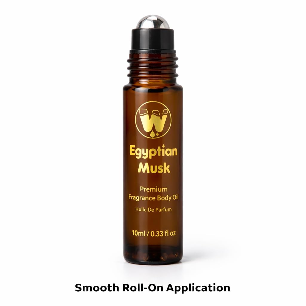 WagsMarket Egyptian Musk Oil, Choose from Roll On to 0.33oz - 4oz Glass Bottle, (0.33oz Roll On) - Image 3