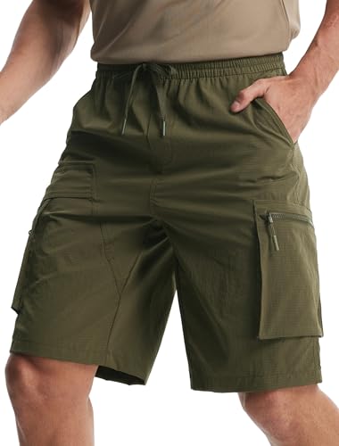 Image of Libin Men's Shorts Casual All Day Comfy Quick Dry Lightweight Cargo Hiking Shorts Breathable Outdoor Sports Travel