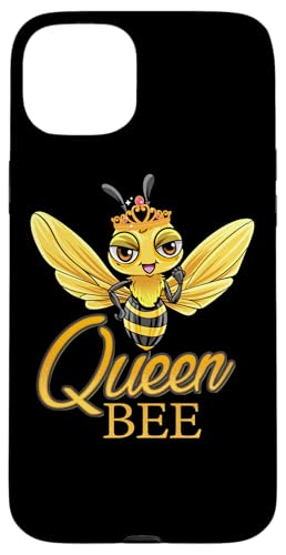 Queen Bee Crown fB[X K[Y ~co`̑ {I X}zP[X iPhone 15 Plus p
