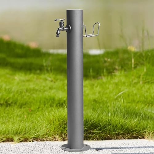 Columna de agua con soporte para manguera y fuente integrada 2