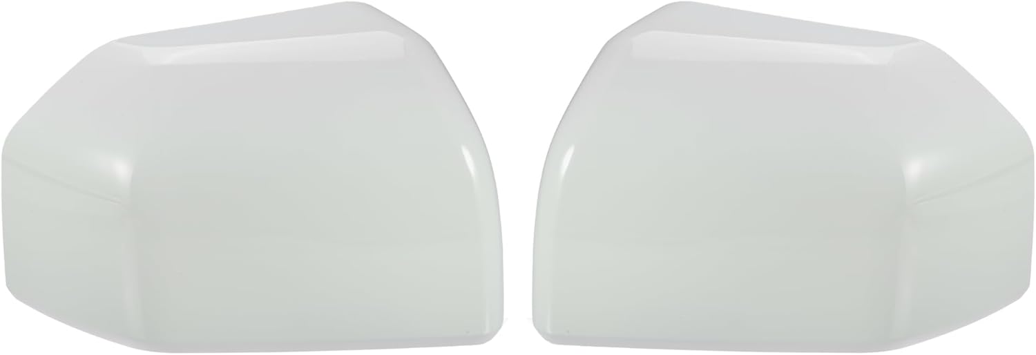 ACROPIX Car Exterior Top Half Mirror Cover Caps Overlay Fit for Ford F150 F-150 Pickup Truck - Pack of 2 Z1 Oxford White Painted