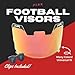 Flex Football Helmet Visor with Clips: Universal fit - Fots All Helmets | Many Colors and to Choose from (Clear - Anti Fog)