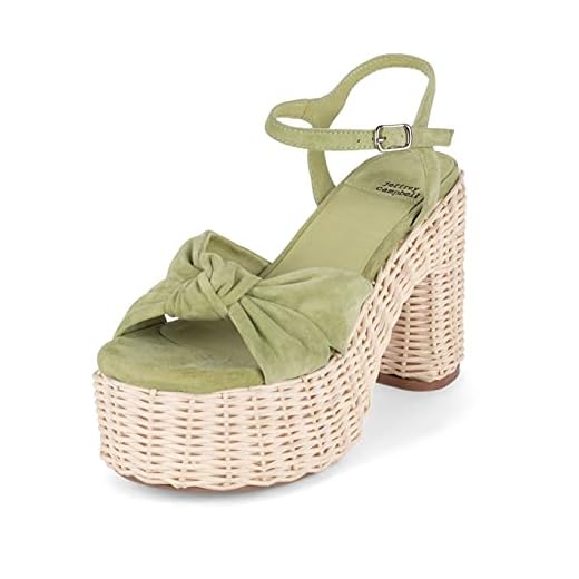 Jeffrey Campbell TEAPARTY Sandals Green Suede 6