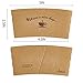 LITOPAK 200 Packs Kraft Paper Coffee Cup Sleeves, Coffee Sleeves, Disposable Corrugated Hot Drink Holder for Paper Cups Insulation and Hand Protection, Fits 10 oz-20 oz Paper Cups(Cup Not Included)