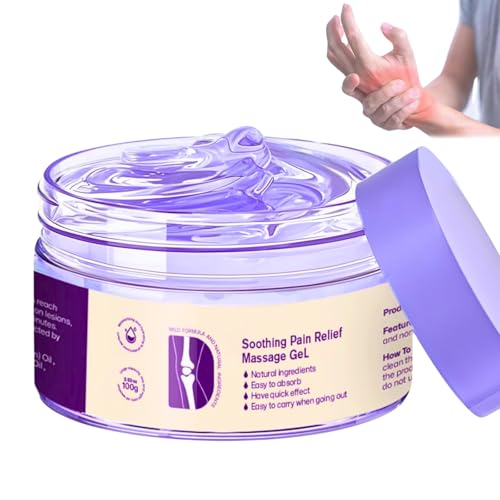 Krea-in Joint Pai-n Relief Purple Gel | Soothing Massage Gel, Arthritls Joint Relief Cream for Throughout The Body, | Fast-Acting Formula with Natural Ingredients, Vegan Skincare - 100G