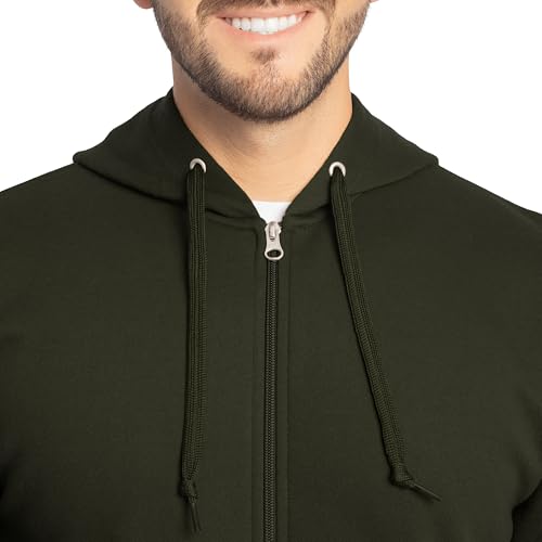 Image of Fruit of the Loom Eversoft Fleece Full Zip Hoodie Sweatshirt