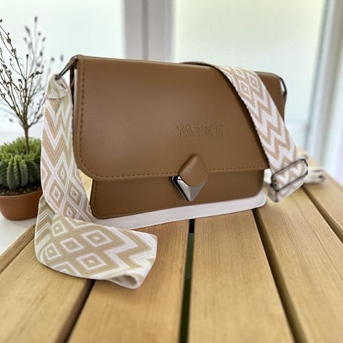 Image of YATEE Stylish Crossbody Sling Bag for women & Girls - Premium PU Leather Shoulder Purse with Adjustable Strap, Black Casual shoulder Bag for Office, Travel & Daily Use.