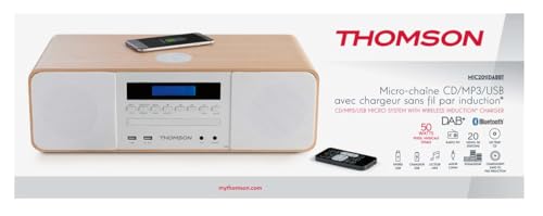 Micro Chaîne Thomson MIC201IDABBT – Bluetooth, Lecteur CD, Radio DAB, Chargeur Induction 50W - vue 5