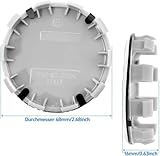 4 Stück Nabendeckel für 68mm - Radnabenkappen Felgendeckel Felgenkappen Nabenkappen ABS Wheel Caps Radnabenabdeckung