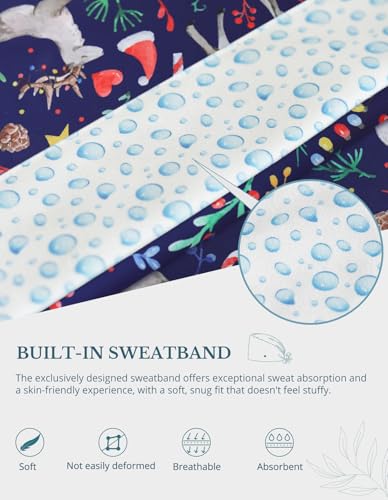 Image of Scrub Caps for Men and Women with Buttons, Classic Surgical Caps | Double-Sided Printed, Adjustable,Long Hours, Sweatbands, Fabric Help Reduce Static Buildup