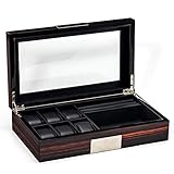 Watch boxes High-End Luxus Holz Herren Schmuck Aufbewahrungsbox Europäische große Kapazität Uhr Eye Box Set Geschenkbox Uhr Schmuck Brille integrierte Aufbewahrungsbox