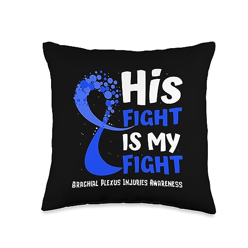 Brachial Plexus Injuries Awareness Blue Ribbon Pillow