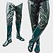 Tuimiyisou Fishing Hip Waders Non-Slip Waterproof PVC Wading Trousers with Buckle Boots Breathable Hip Boots Green Size 42 1Pair