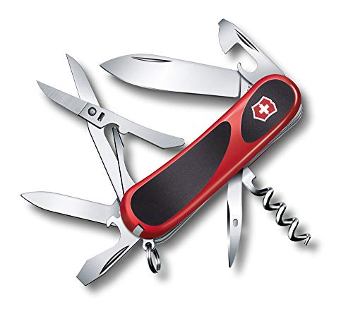 Victorinox Evolution Grip 14 Swiss Army Pocket Knife - Red/Black, Medium