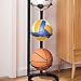 Shakven Vertical Ball Storage Rack | Multi-Layer Ball Organiser Rack for Basketball Football Volleyball,Ball Storage Shelf,Multi-Layer Ball Organizer Rack,Ball Stand,Vertical Ball Storage