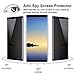 JDHDL [2 Pack] AOKER for Galaxy Note 8 / Note 9 Privacy Screen Protector Tempered Glass Film, 3D Curved Edge Case Friendly Easy Install Anti Spy/Scratch Compatible Samsung Galaxy Note 8 / Note 9