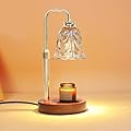 Droyek Candle Warmer Lamp with Timer Electric Candle Warmer Lamp Adjustable Height Dimmable Wax Warmer Lamp Jar Candles with 2 Bulbs for Home Decor & Office
