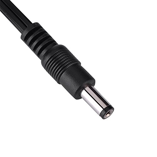 3 Meter/9.8 Feet 12V DC 5.5mmx2.1mm car Cigarette Lighter line for Automotive appliances Power Plug Cord Adapter Cable with LED Light Applicable to car Machine, Inflatable Pump, and car Refrigerator