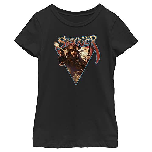 Girl's Pirates of The Caribbean: Curse of The Black Pearl Jack Sparrow Swagger T-Shirt