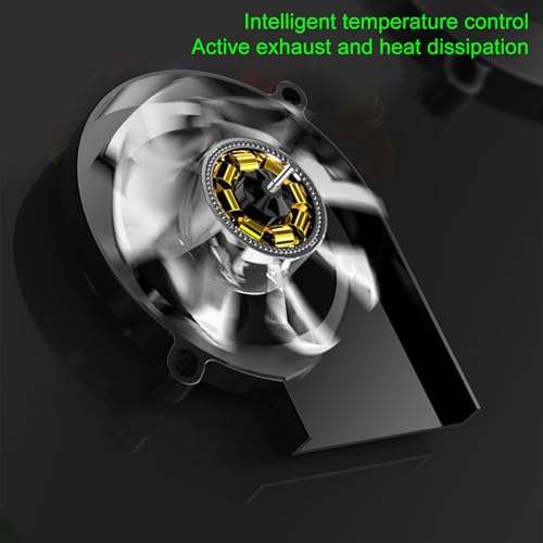 Ventilador de refrigeración para ordenador portátil - Radiador para PC - Control de viento bajo ruido para trabajo multitarea juego intensivo para uso exterior Café - imagen 6